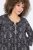 Ulla Popken 839518 Jurk met dierenprint en driekwartmouwen Antraciet - Maxi jurken - Grote maten maxi jurken