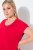 Ulla Popken 839896 Jersey jurk met strass Roze - Avondjurken - Grote maten avondkleding
