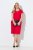 Ulla Popken 839896 Jersey jurk met strass Roze - Avondjurken - Grote maten avondkleding