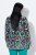 Ulla Popken 839961 Blazer met print van linnenmix Zwart - Blazers - Damesblazers in grote maten