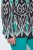 Ulla Popken 839961 Blazer met print van linnenmix Zwart - Blazers - Damesblazers in grote maten