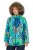 Ulla Popken 840024 Regenjas met dierenprint Mintgroen - Regenkleding - 