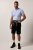 JP1880 Shirt Traditional Short Sleeve Checked Light Blue - Hemden - Overhemden Grote Maten Heren
