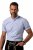 JP1880 Shirt Traditional Short Sleeve Checked Light Blue - Hemden - Overhemden Grote Maten Heren
