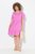 Ulla Popken 840115 Jersey jurk met korte mouwen Roze - Jersey jurken - 
