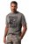 JP1880 Beer King Design Vintage Looking T-Shirt Gray - T-shirts - Grote Maten T-shirts Heren