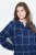 Ulla Popken 840929 Geruite jurk Donkerblauw - Midi jurken - Midi-jurken in grote maten