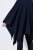 Ulla Popken 841117 Oversized gebreide poncho met strass Donkerblauw - Poncho's & capes - 
