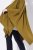 Ulla Popken 841117 Oversized gebreide poncho met strass Olijfgroen - Poncho's & capes - 