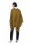 Ulla Popken 841117 Oversized gebreide poncho met strass Olijfgroen - Poncho's & capes - 