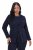 Ulla Popken 841163 Jersey blazer van jacquard Donkerblauw - Blazers - Damesblazers in grote maten