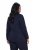 Ulla Popken 841163 Jersey blazer van jacquard Donkerblauw - Blazers - Damesblazers in grote maten