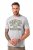 JP1880 T-shirt Short Sleeve Chest Print Grey Melange - T-shirts - Grote Maten T-shirts Heren