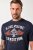 JP1880 T-Shirt Short Sleeve Chest Print Navy - T-shirts - Grote Maten T-shirts Heren