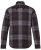 JP1880 Shirt Flannel Long Sleeve Dark Brown - Hemden - Overhemden Grote Maten Heren