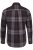 JP1880 Shirt Flannel Long Sleeve Dark Brown - Hemden - Overhemden Grote Maten Heren