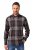 JP1880 Shirt Flannel Long Sleeve Dark Brown - Hemden - Overhemden Grote Maten Heren