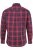 JP1880 Checked Shirt Long Sleeve Red - Hemden - Overhemden Grote Maten Heren