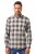 JP1880 Checked Flannel Shirt Long Sleeve Dark Dusty Pink - Hemden - Overhemden Grote Maten Heren