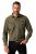 JP1880 Denim Shirt Long Sleeve Olive Green - Hemden - Overhemden Grote Maten Heren