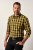 JP1880 Checked Shirt Long Sleeve Kent Collar Curry - Hemden - Overhemden Grote Maten Heren