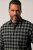 JP1880 Checked Flannel Shirt Long Sleeve Eucalyptus Green - Hemden - Overhemden Grote Maten Heren