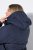 Ulla Popken 841360 Gewatteerd jack Donkerblauw - Jassen - Grote maten jassen voor dames