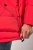 JP1880 Parka Quilted Faux Fur Hood Red - Jassen - Grote Maten Herenjassen