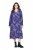 Ulla Popken 841873 Gebloemde midi-jurk Donkerblauw - Midi jurken - Midi-jurken in grote maten