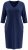 Ulla Popken 841952 Sweatjurk met V-hals Donkerblauw - Kleedjes - Jurken in elke maat