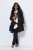 Ulla Popken 842028 Peplum blazer met plooien Zwart - Blazers - Damesblazers in grote maten