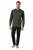 JP1880 Pyjamas Two-piece Striped Dark Green - Ondergoed & zwem - Grote Maten Ondergoed Heren