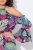 Ulla Popken 842471 Bedrukte midi-jurk Donkerblauw - Midi jurken - Midi-jurken in grote maten