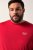 Men+ 500 T-shirt Indigo Blue Denim Donkerrood - T-shirts - Grote Maten T-shirts Heren