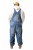 JP1880 842648 Spijkertuinbroek met wijde pasvorm Denimblauw - Jeans & broeken - Jeans & Broeken Grote Maten Heren