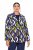 Ulla Popken 842680 Bedrukte jersey blazer van punto di roma Donkerblauw - Blazers - Damesblazers in grote maten