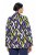 Ulla Popken 842680 Bedrukte jersey blazer van punto di roma Donkerblauw - Blazers - Damesblazers in grote maten