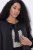 Ulla Popken 842712 Korte blazer met strik en ruchemouwen Zwart - Blazers - Damesblazers in grote maten