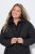 Ulla Popken 842877 Functioneel jack Zwart - Jassen - Grote maten jassen voor dames