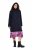Ulla Popken 843058 Wollen jas Donkerblauw - Jassen - Grote maten dames jassen