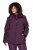 Ulla Popken 843105 Waterdichte HYPRAR functionele jas met golfpatroon Pruim - Jassen - Grote maten jassen voor dames