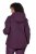 Ulla Popken 843105 Waterdichte HYPRAR functionele jas met golfpatroon Pruim - Jassen - Grote maten jassen voor dames