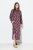 Ulla Popken 843358 Bedrukte sweatjurk Pruim - Sweatjurken - 