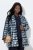 Ulla Popken 843937 Bedrukte gestructureerde blazer Donkerblauw - Blazers - Damesblazers in grote maten