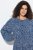 Ulla Popken 844594 Gebloemde midi-jurk Donkerblauw - Midi jurken - Midi-jurken in grote maten