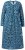 Ulla Popken 844722 Bedrukte sweatjurk Petrol - Sweatjurken - 