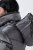 Ulla Popken 844764 HYPRAR gewatteerde jas met metallic glans Antraciet - Jassen - Grote maten dames jassen