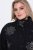 Ulla Popken 844839 Korte jas met sneeuwvlokborduursel Donkerblauw - Jassen - Grote maten jassen voor dames