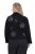 Ulla Popken 844839 Korte jas met sneeuwvlokborduursel Donkerblauw - Jassen - Grote maten jassen voor dames