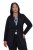 Ulla Popken 844842 Jersey blazer Zwart - Blazers - Damesblazers in grote maten